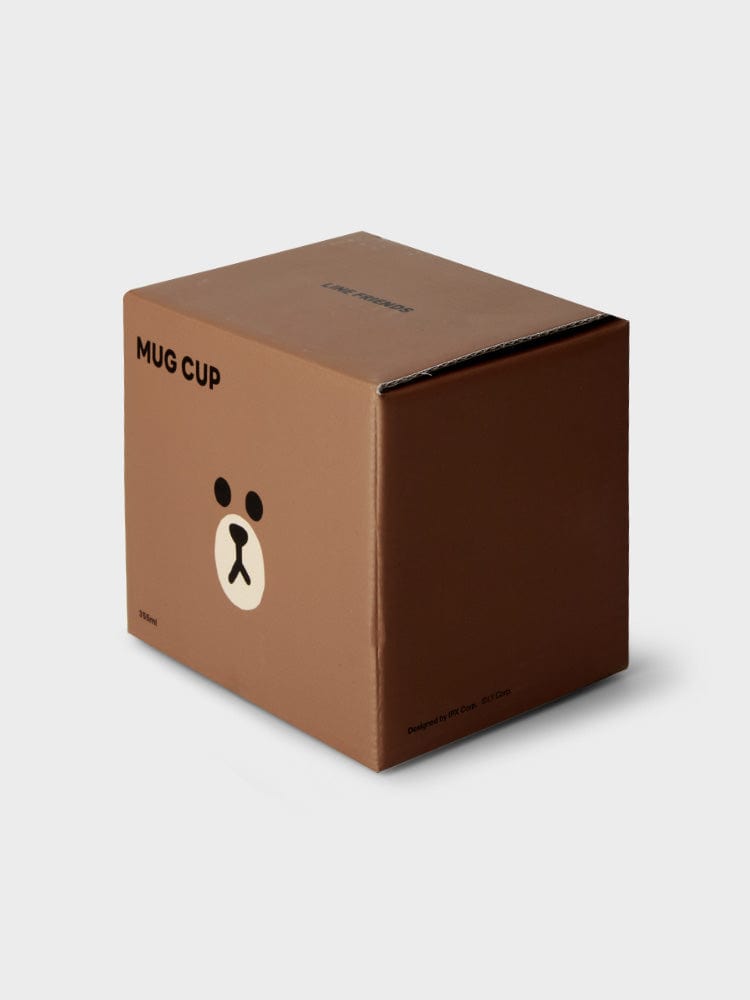 LINE FRIENDS HOUSEHOLD BROWN 라인프렌즈 브라운 머그컵 (355ml)