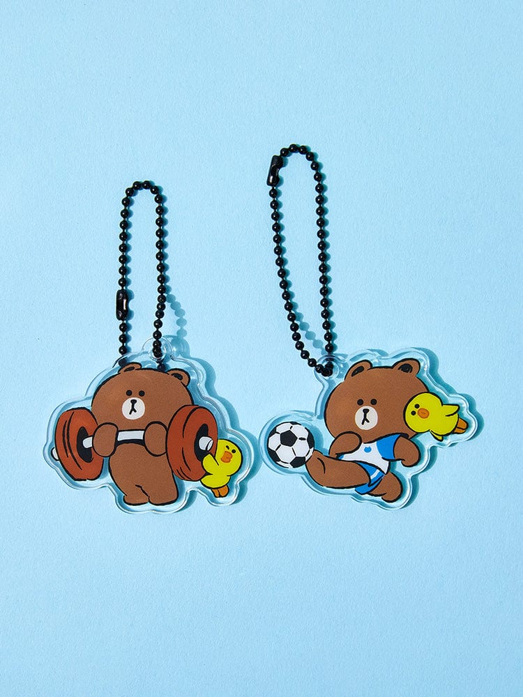 LINE FRIENDS KEYRING 단품 라인프렌즈 필드데이 아크릴 랜덤 키링
