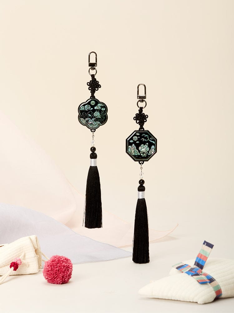 LINE FRIENDS KEYRING_ 자개 노리개 라인프렌즈 미니니 K-수베니어 자개 노리개