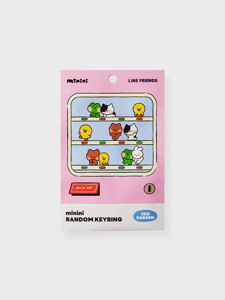 LINE FRIENDS KEYRING RANDOM 라인프렌즈 미니니 랜덤 네임택 키링