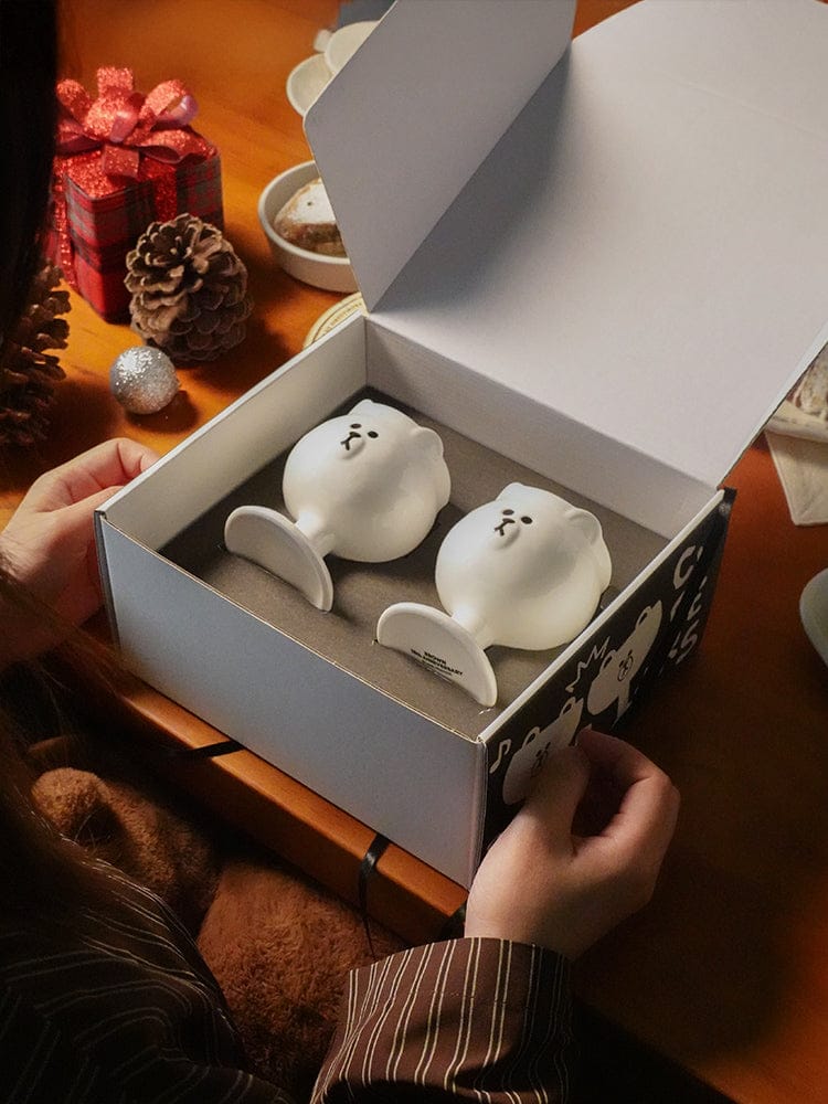 LINE FRIENDS LIVING_ 와인잔 세트 LOFA Seoul X BROWN 와인잔 세트