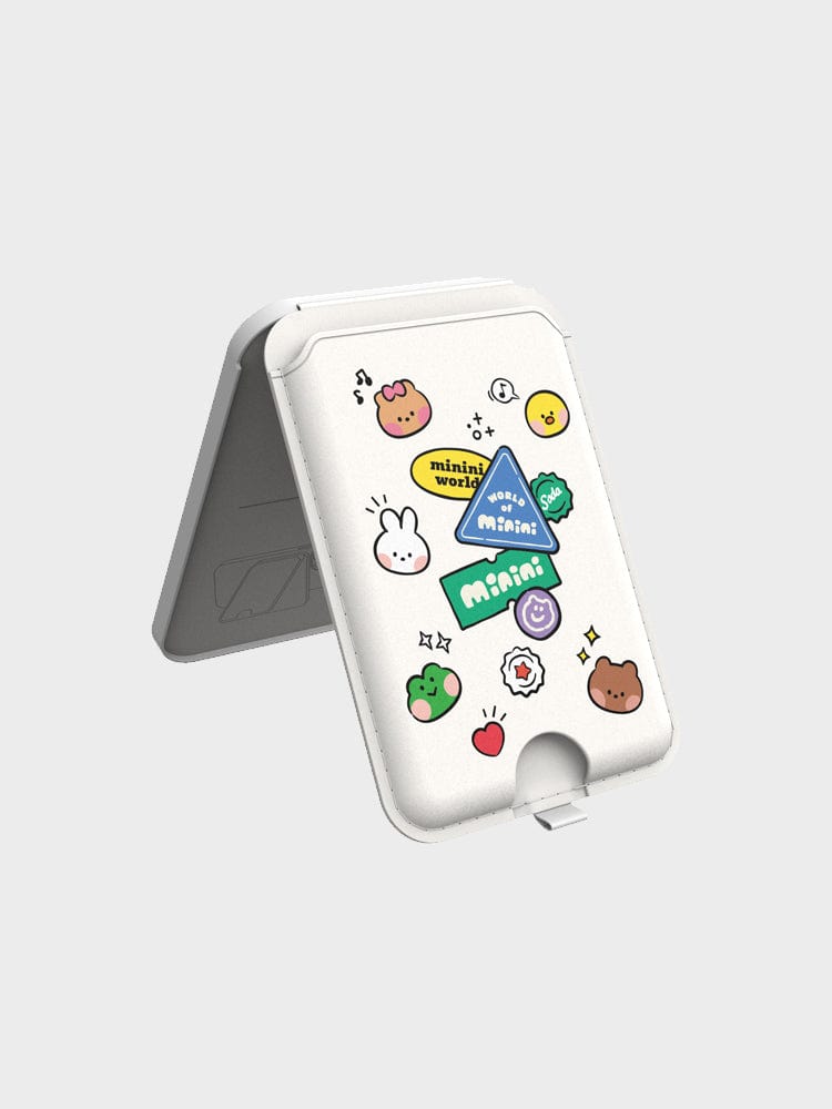 LINE FRIENDS MOBILE ACC MAGSAFE WALLET 라인프렌즈 미니니 스티커 맥세이프 카드 지갑 스탠드