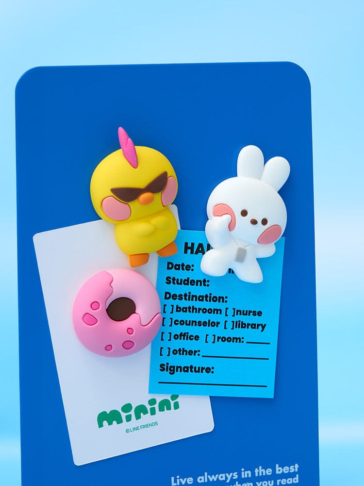 LINE FRIENDS OFFICE 단품 라인프렌즈 미니니 윈터월드 마그넷 세트