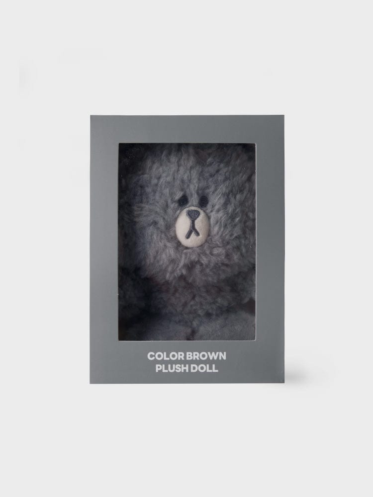 LINE FRIENDS PLUSH GREEN 라인프렌즈 컬러 브라운 그레이 소형 시팅 인형