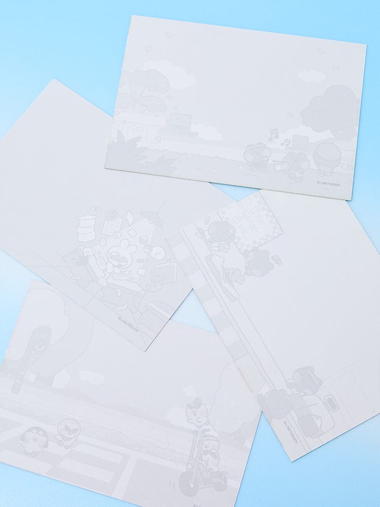 LINE FRIENDS STICKER/CARD 단품 라인프렌즈 미니니 윈터월드 엽서 세트