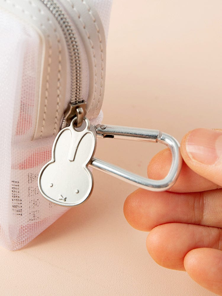 miffy POUCH_ 미피 얼굴 미피 메쉬 미니 파우치