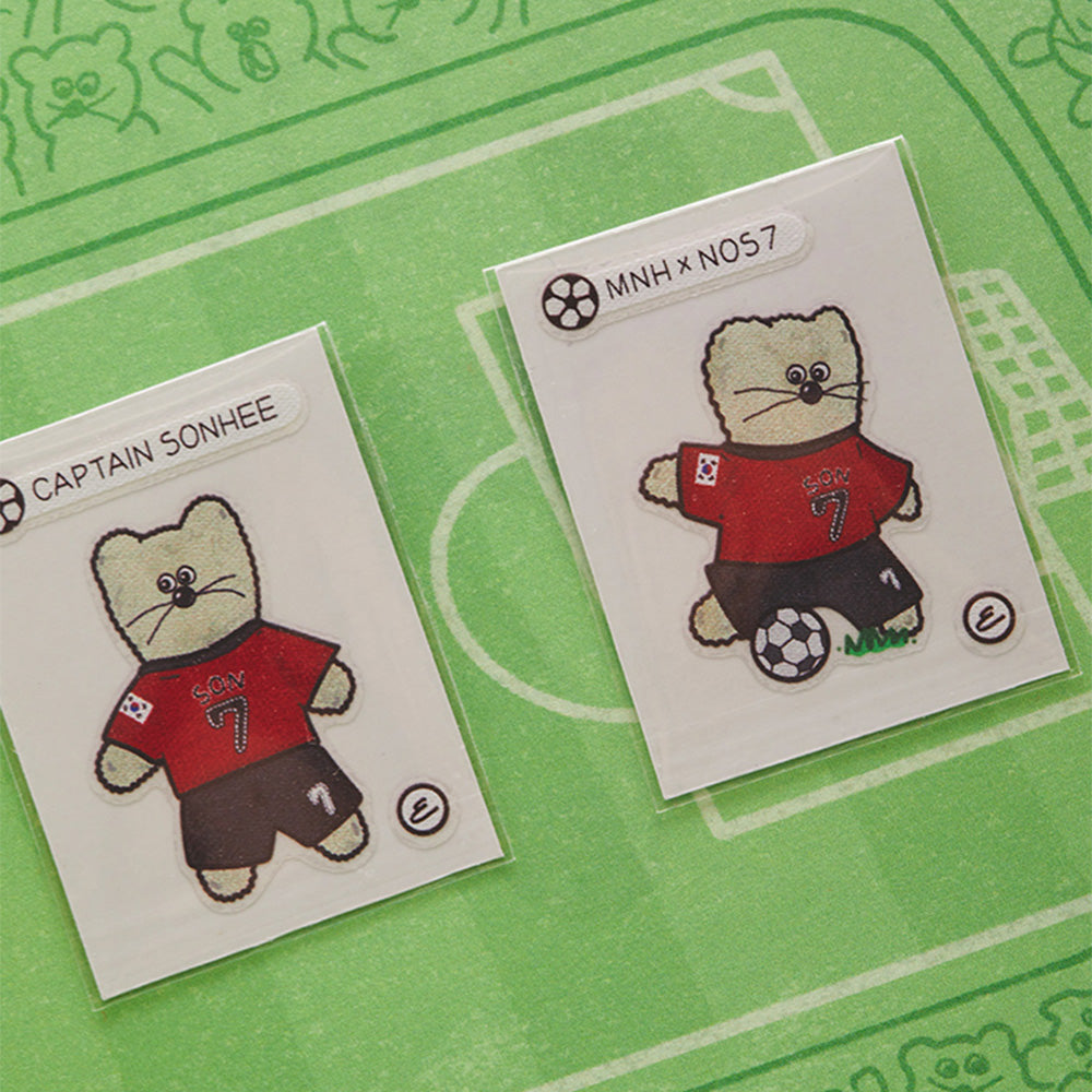 MNH KEYRING_OFFICE_ NOS7 X MNH 캡틴 쏜희 인형 키링 & 씰 스티커 세트