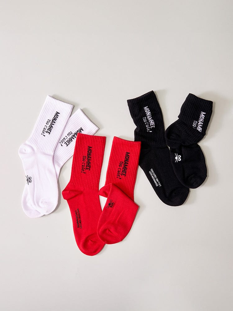 MONAMHEE APPAREL 단품 모남희 양말 (블랙)