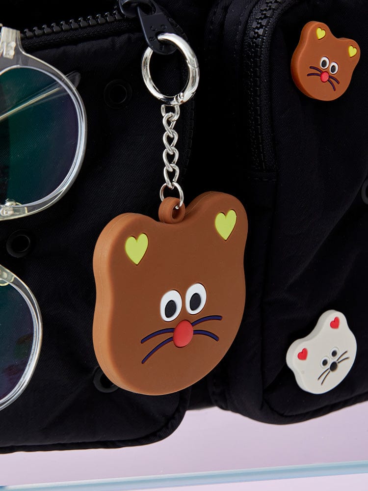 MONAMHEE KEYRING 단품 모남희 브레드 실리콘 거울 키링