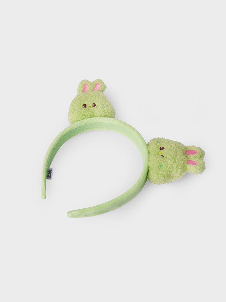 NEWJEANS BEAUTY/ACC GREEN bunini 플러시 헤어밴드 (GREEN)