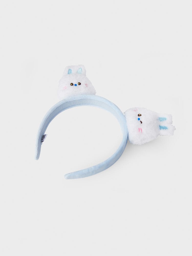 NEWJEANS BEAUTY/ACC WHITE bunini 플러시 헤어밴드 (WHITE)