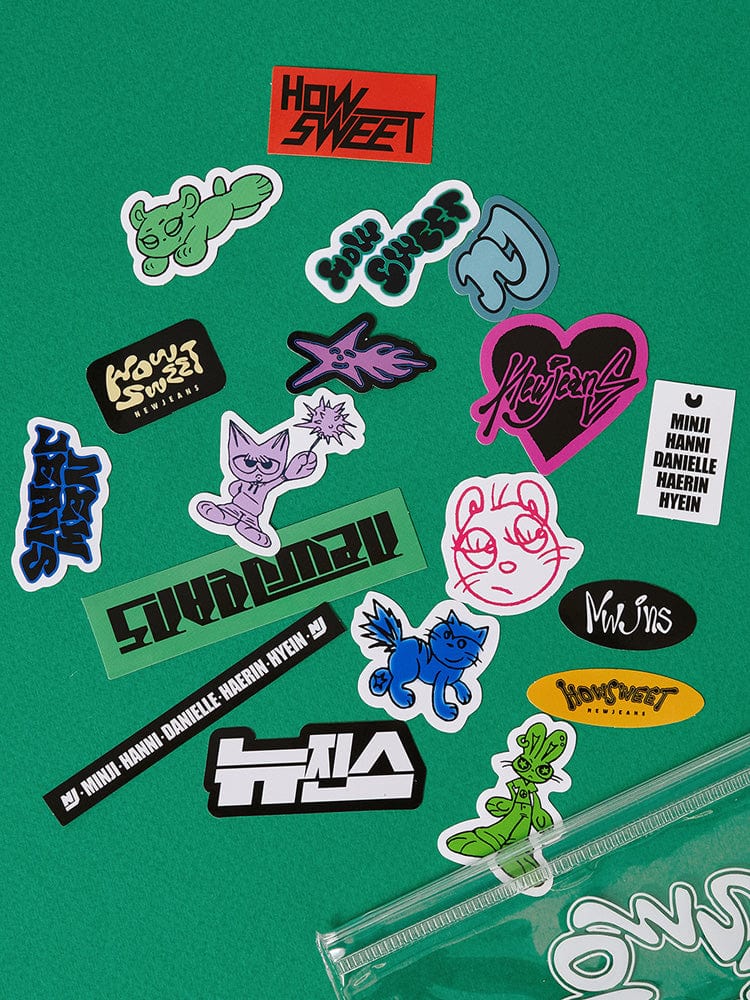 NewJeans STICKER/CARD 단품 NJ How Sweet PVC 스티커팩