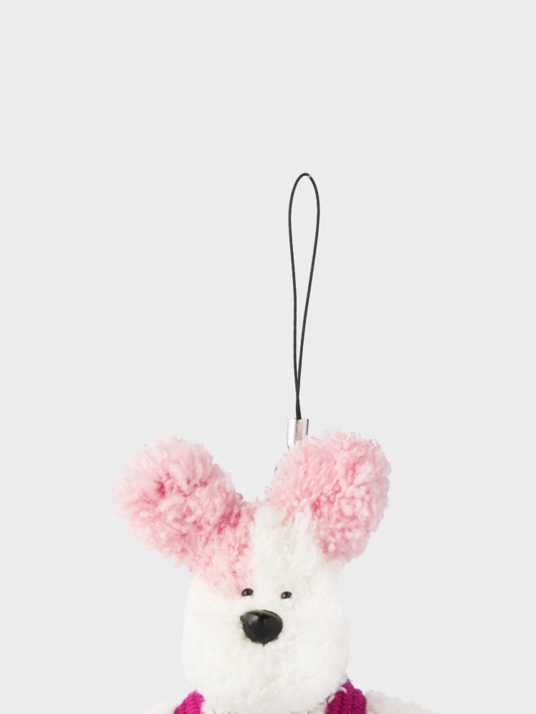 PAPIMYONG PLUSH 단품 파피묭 미니 핑크 피피 키링