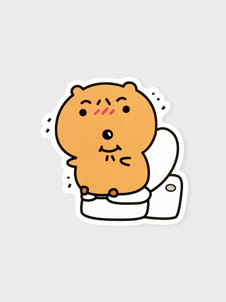 PARADISE QUOKKA OFFICE_ 화장실 쿼카 스티커 극락쿼카 화장실 쿼카 빅 리무버블 스티커