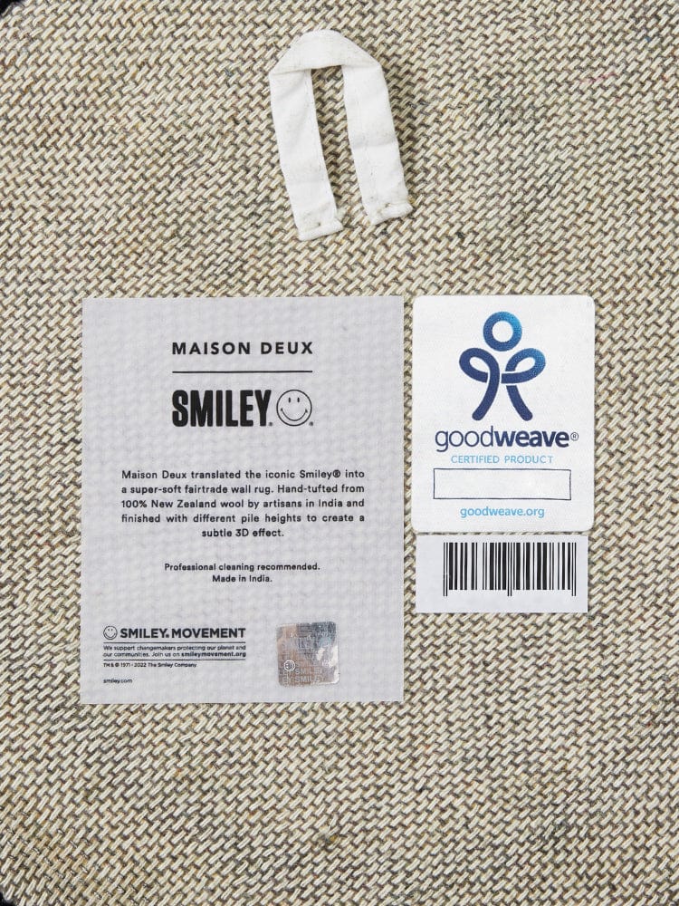 SMILEY HOUSEHOLD 12inch 스마일리 x 메종 듀 월 러그 30cm