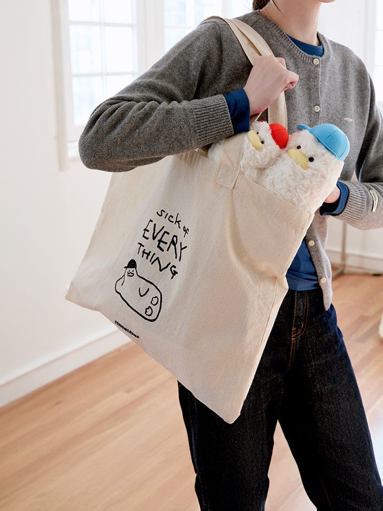 SSEBONGRAMA BEAUTY/ACC_ Sick of Everything 쎄봉라마 에코백 (Sick of Everything)