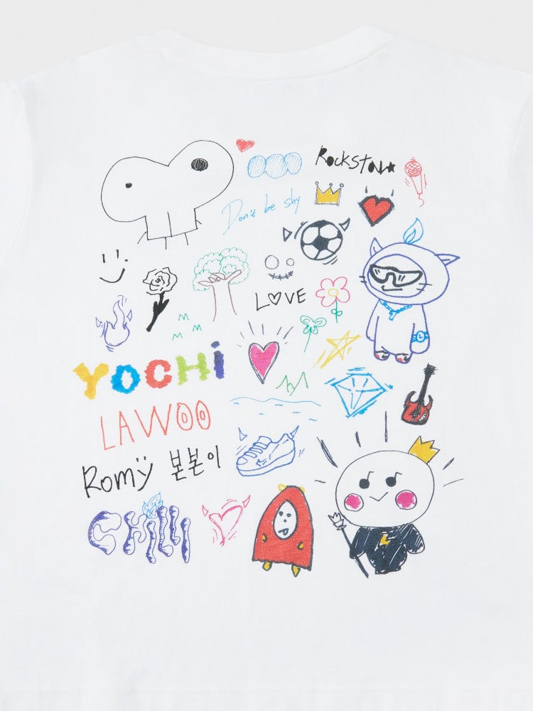 TRUZ APPAREL 라인프렌즈 TRUZ 아티스트 형라인 반소매 티셔츠