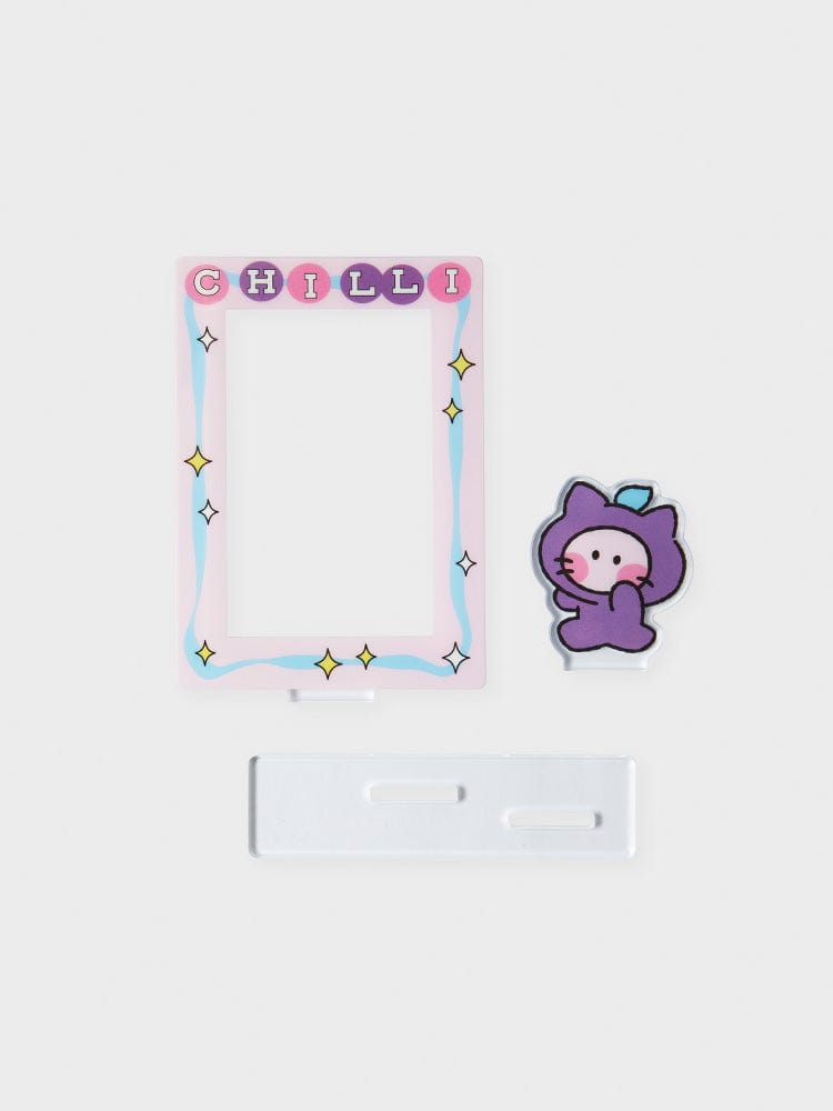 TRUZ FIGURINE CHILLI 라인프렌즈 TRUZ CHILLI 미니니 아크릴 포토카드 스탠드