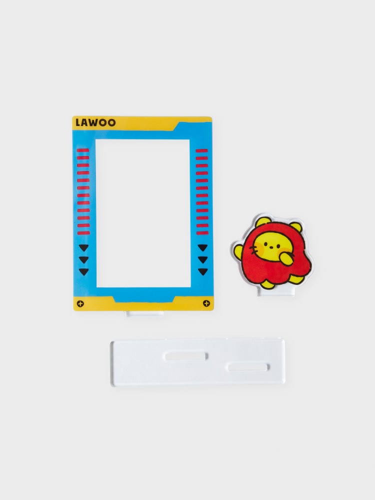 TRUZ FIGURINE LAWOO 라인프렌즈 TRUZ LAWOO 미니니 아크릴 포토카드 스탠드