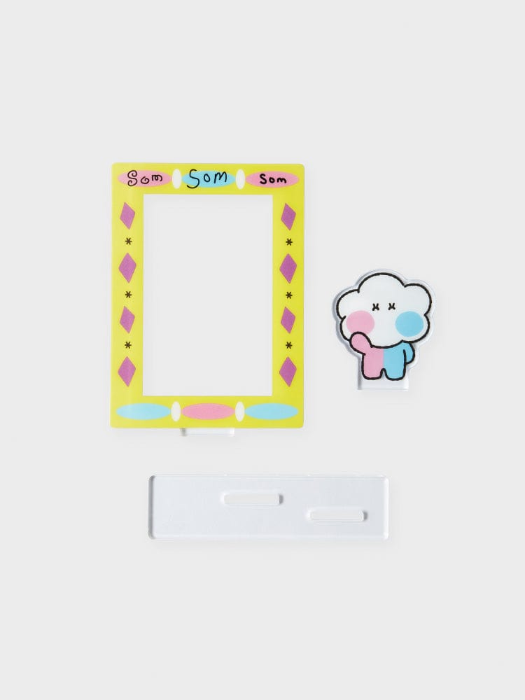 TRUZ FIGURINE SOM 라인프렌즈 TRUZ SOM 미니니 아크릴 포토카드 스탠드