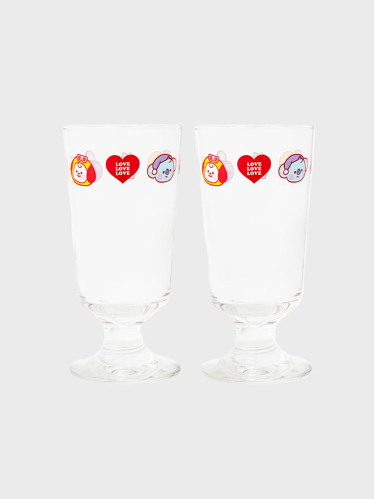 BT21 걸스나잇 고블렛잔 SET