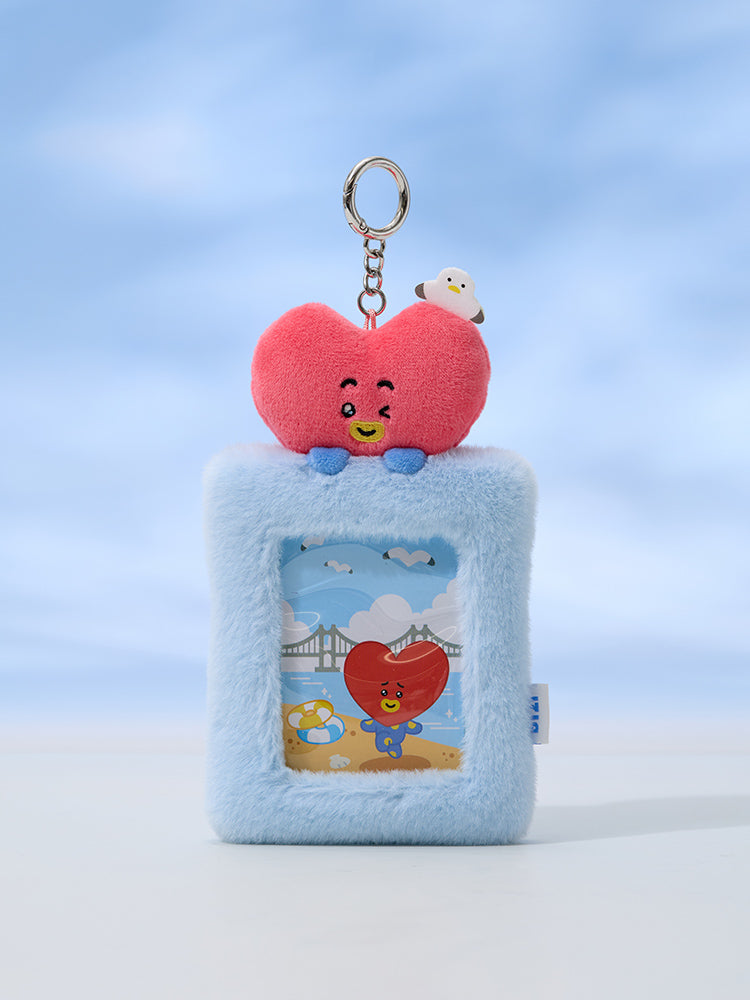 BT21 PLUSH PHOTOCARD HOLDER KEYRING BUSAN