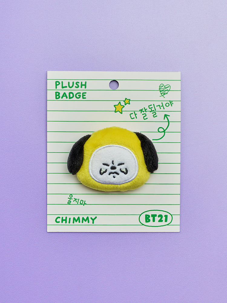BT21 오늘의 기분 엉엉 인형 뱃지