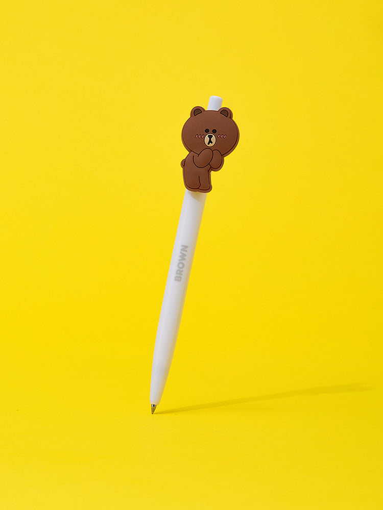 LINE FRIENDS BROWN GEL PEN ORIGINAL EDITION