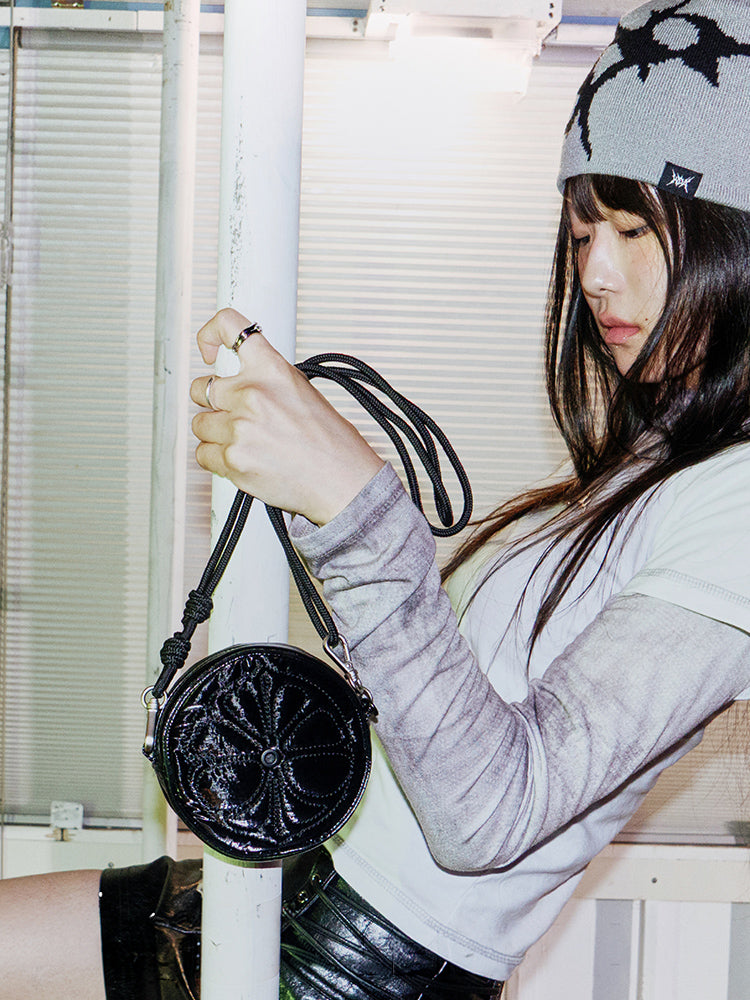 [coller aespa edition] LEMONADE KEYRING BAG ONYX BLACK