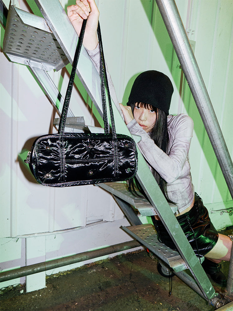 [coller aespa edition] COLLER BAGUETTE BAG ONYX BLACK