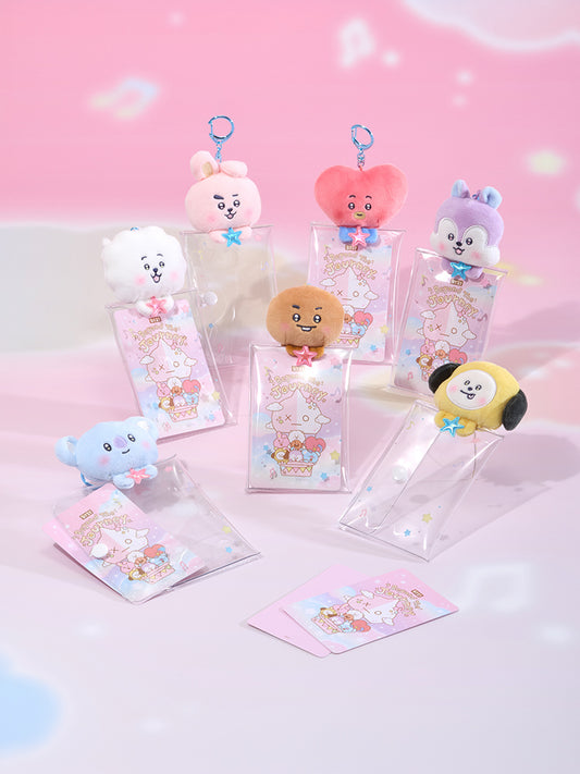BT21 비욘드 더 저니 투명 인형 파우치 키링
