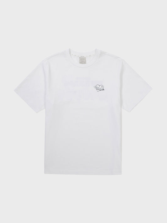 BT21 SNOW PEAK GRAPHIC SHORT SLEEVE T-SHIRT (WHITE)