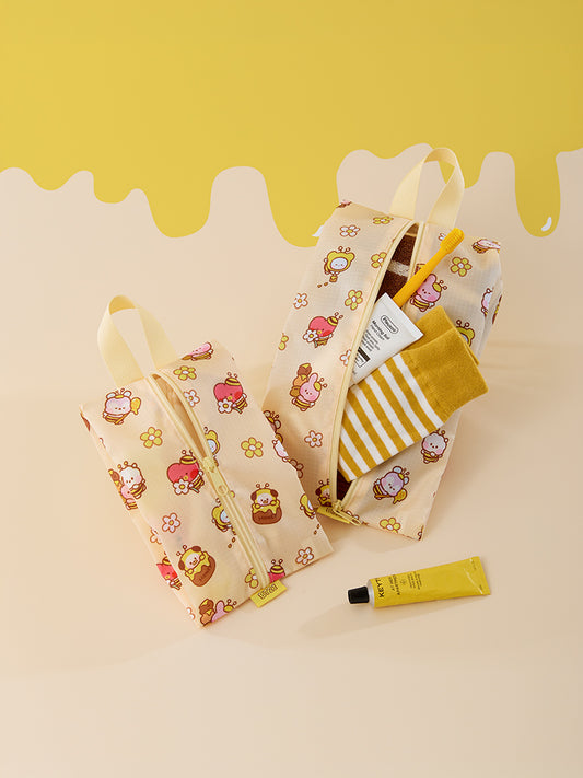 BT21 미니니 허니비 멀티 파우치 세트