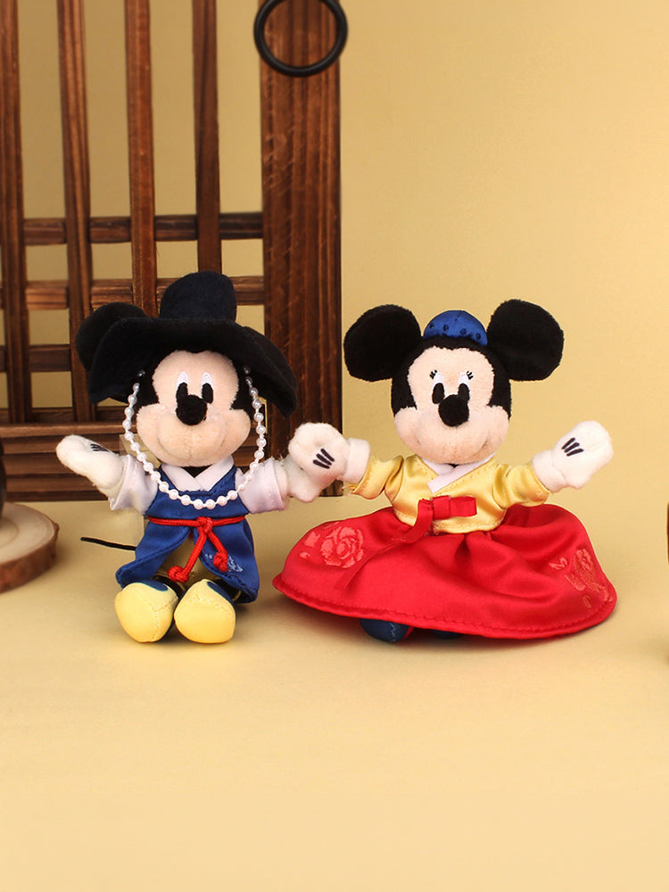 미키 미니 꽃한복 인형키링