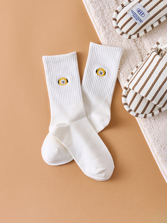 BT21 CHIMMY EMBROIDERY SOCKS DAILY BASIC