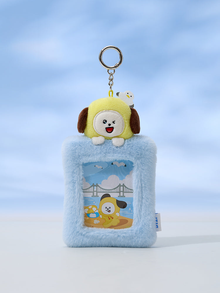 BT21 PLUSH PHOTOCARD HOLDER KEYRING BUSAN