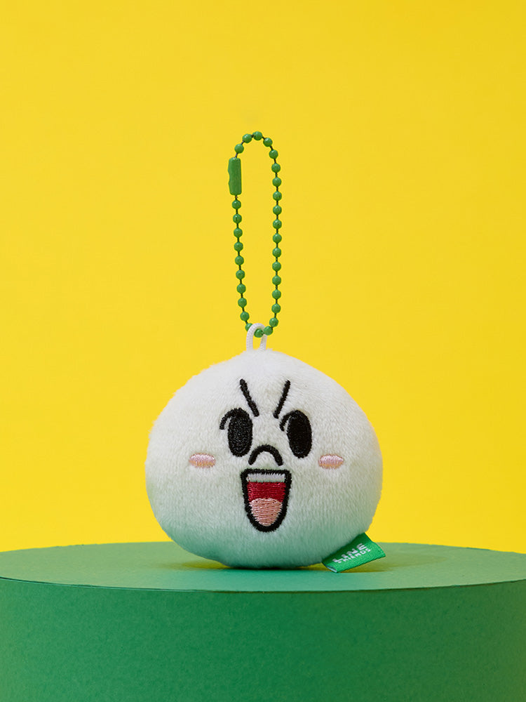 LINE FRIENDS MOON FACE PLUSH KEYRING ORIGINAL EDITION