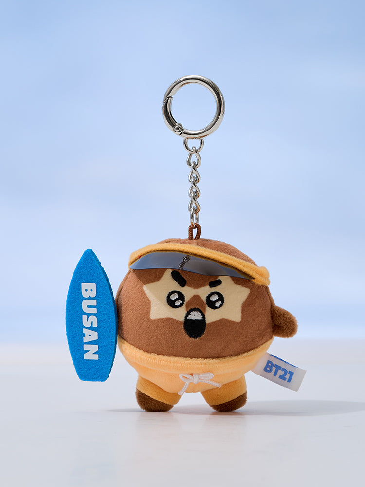 BT21 VACATION PLUSH KEYRING BUSAN