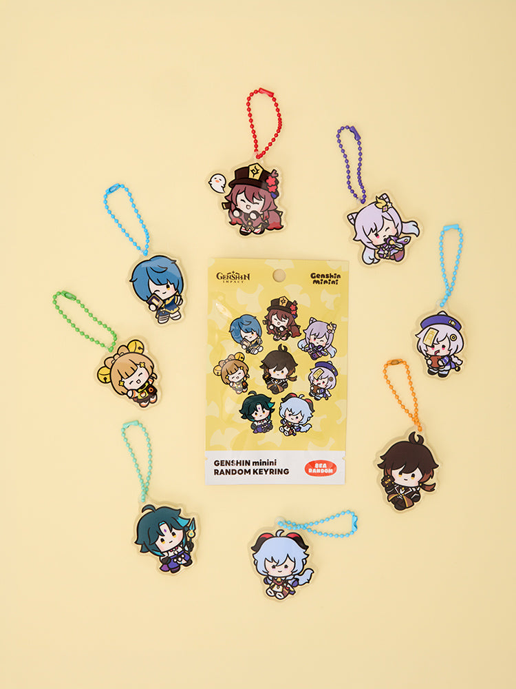 Genshin Liyue minini RANDOM ACRYLIC KEYRING