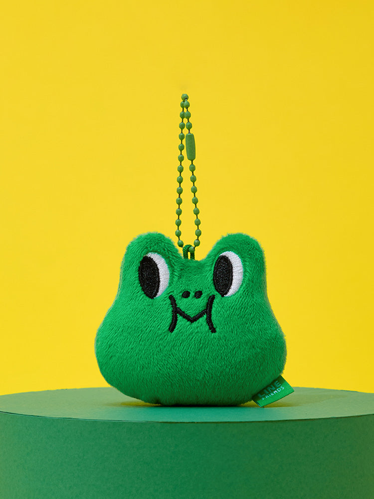 LINE FRIENDS LEONARD FACE PLUSH KEYRING ORIGINAL EDITION