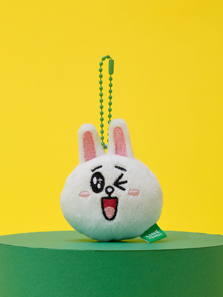 LINE FRIENDS CONY FACE PLUSH KEYRING ORIGINAL EDITION