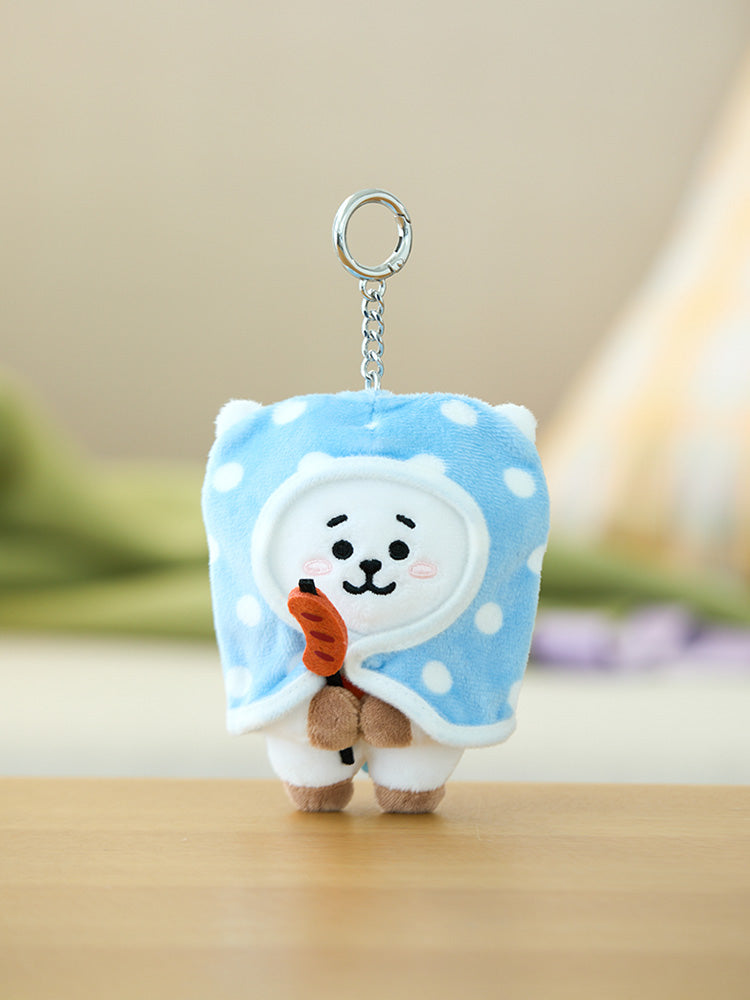 BT21 RJ 캠프파이어 담요 인형 키링