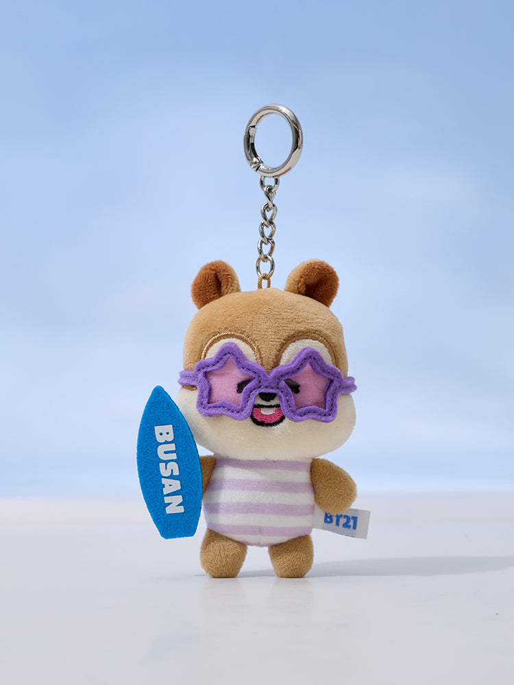 BT21 VACATION PLUSH KEYRING BUSAN