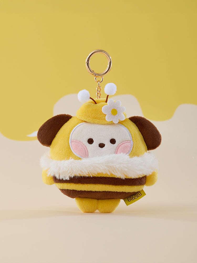 BT21 minini MEASURING TAPE PLUSH KEYRING HONEY BEE