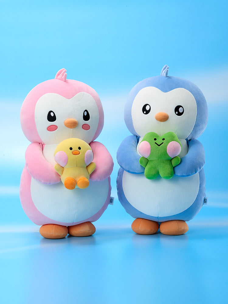 라인프렌즈 미니니 X 펏지펭귄 폴리&샐리니 인형