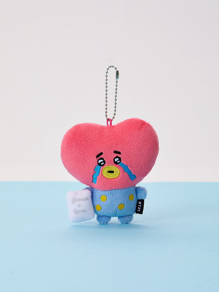 BT21 TEARDROP PLUSH KEYRING TODAY'S FACE