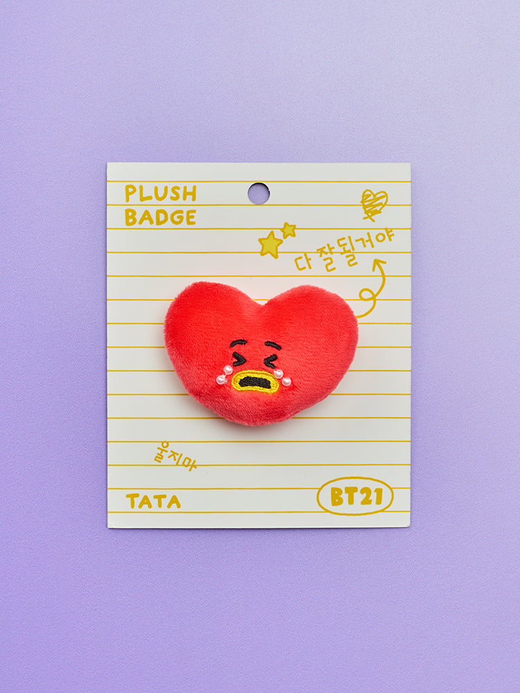 BT21 오늘의 기분 엉엉 인형 뱃지