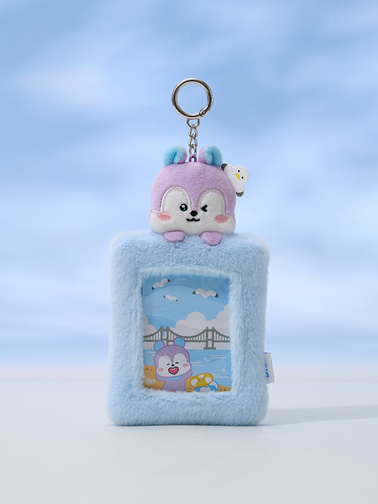 BT21 PLUSH PHOTOCARD HOLDER KEYRING BUSAN