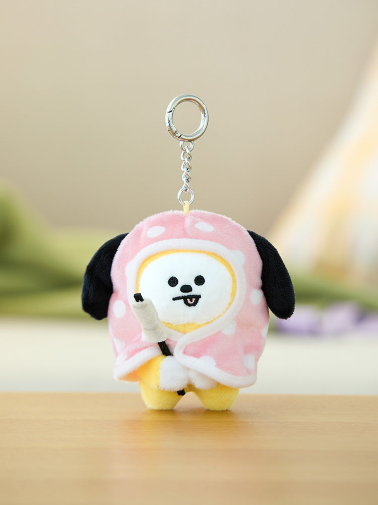 BT21 CHIMMYキャンプファイヤー毛布人形キーリング