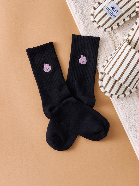 BT21 COOKY EMBROIDERY SOCKS DAILY BASIC